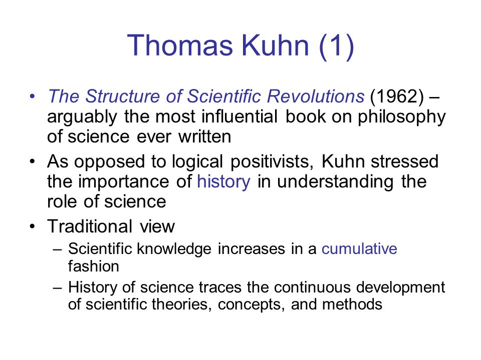 Thomas kuhn the structure of scientific revolution summary